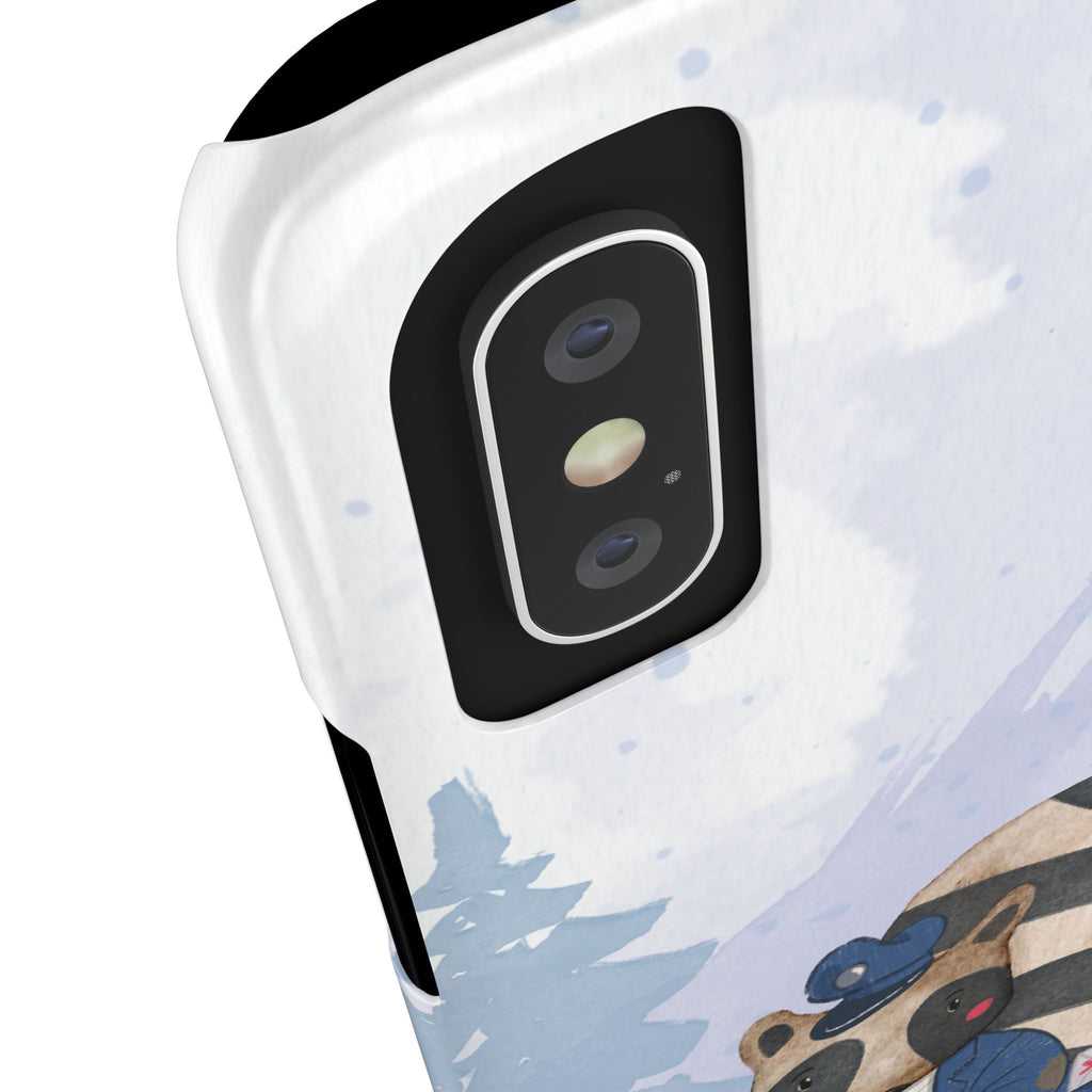 Whimsical Raccoon Slim Phone Case | Cute Animal Design | Perfect for Nature Lovers, Gifts, Birthdays, Valentines Day, Everyday Use