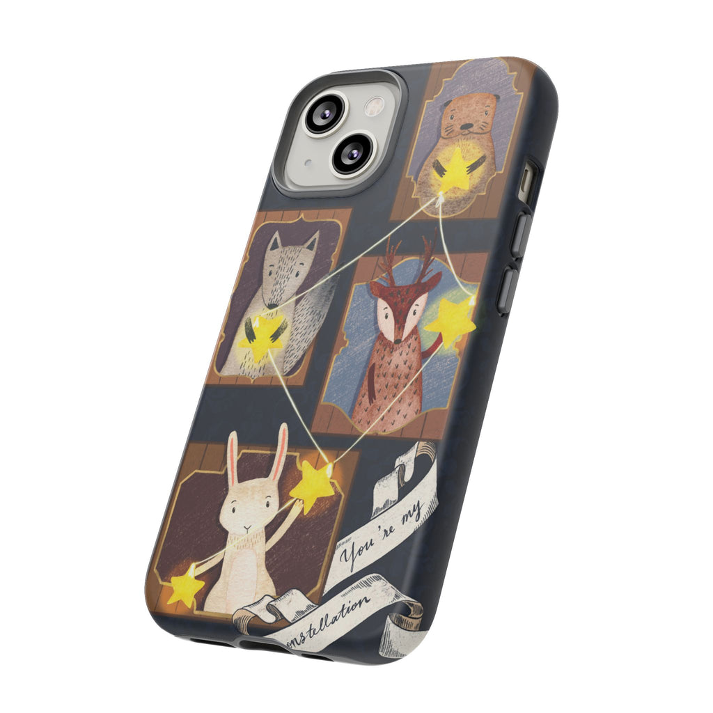 Tough Cases, Animals & Stars Design, Cute iPhone Gift, Nature Lover, Birthday, Animal Lover, iPhone 16 15 14 13 12 11 X XR 8