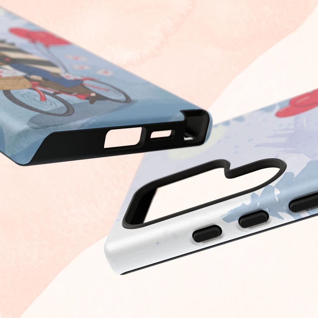 Cute Raccoon Phone Case, Tough Case for Animal Lovers, Valentine's Day Gift, Whimsical Phone Accessory, Gifts for Kids