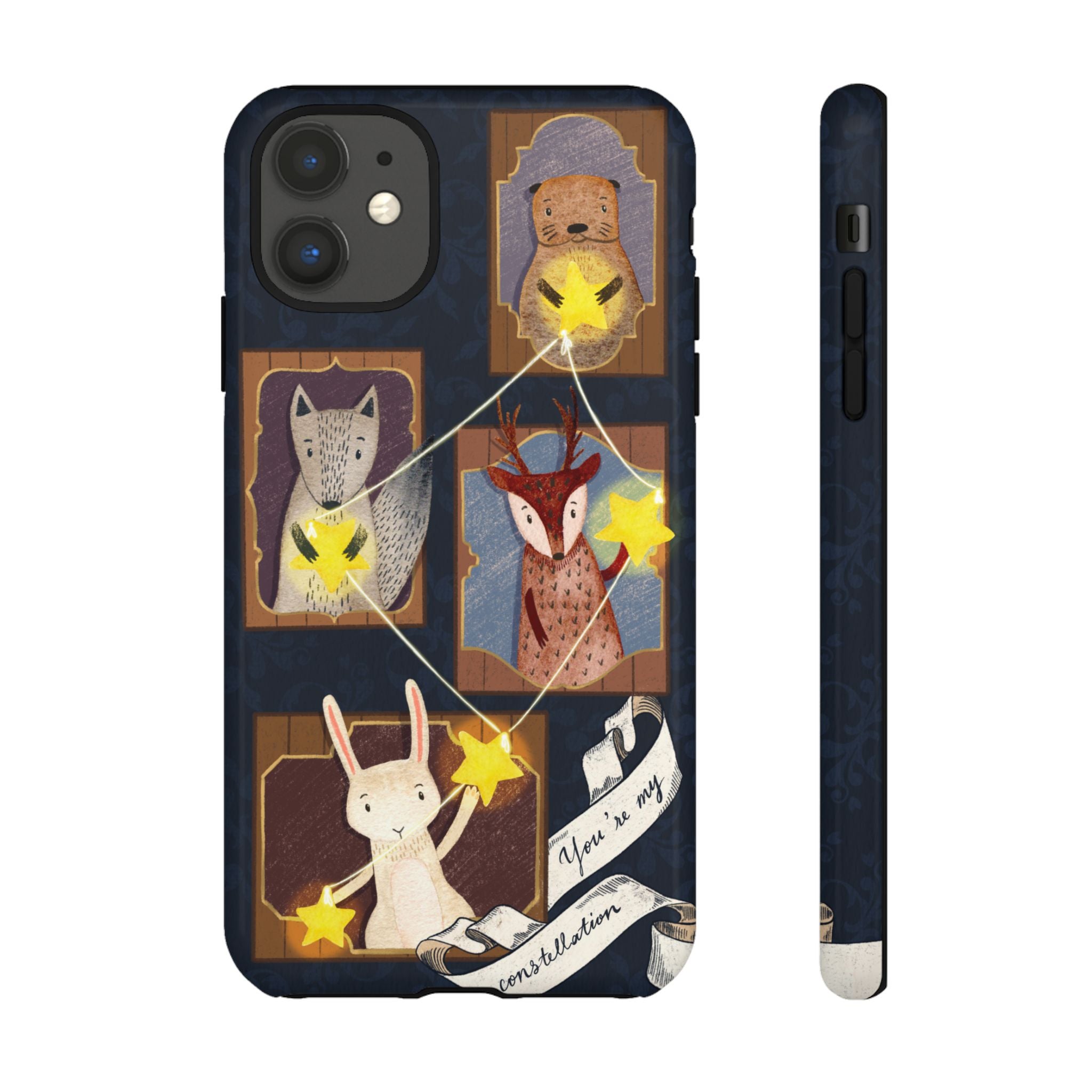 Tough Cases, Animals & Stars Design, Cute iPhone Gift, Nature Lover, Birthday, Animal Lover, iPhone 16 15 14 13 12 11 X XR 8